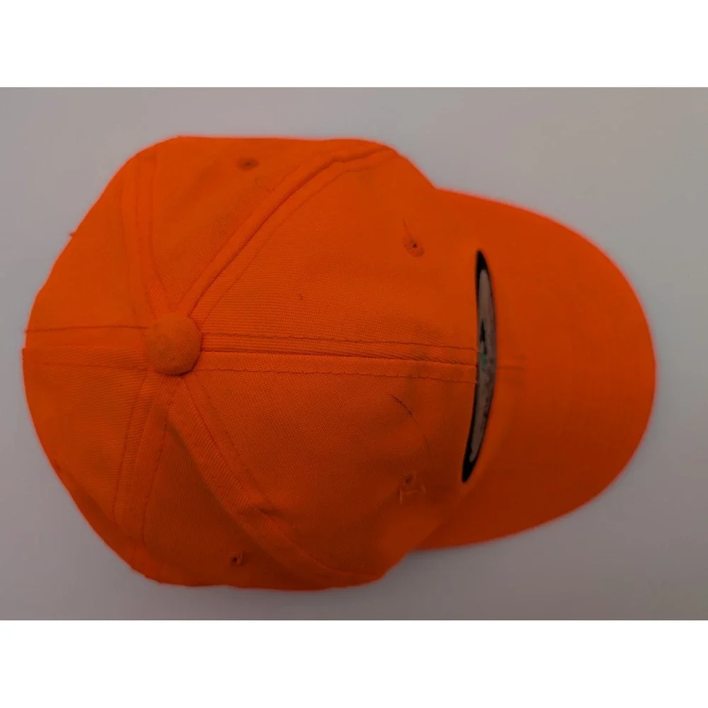 Mossy Oak Field Staff Blaze Orange Hunting Hat Adjustable Camo Brim Baseball Cap